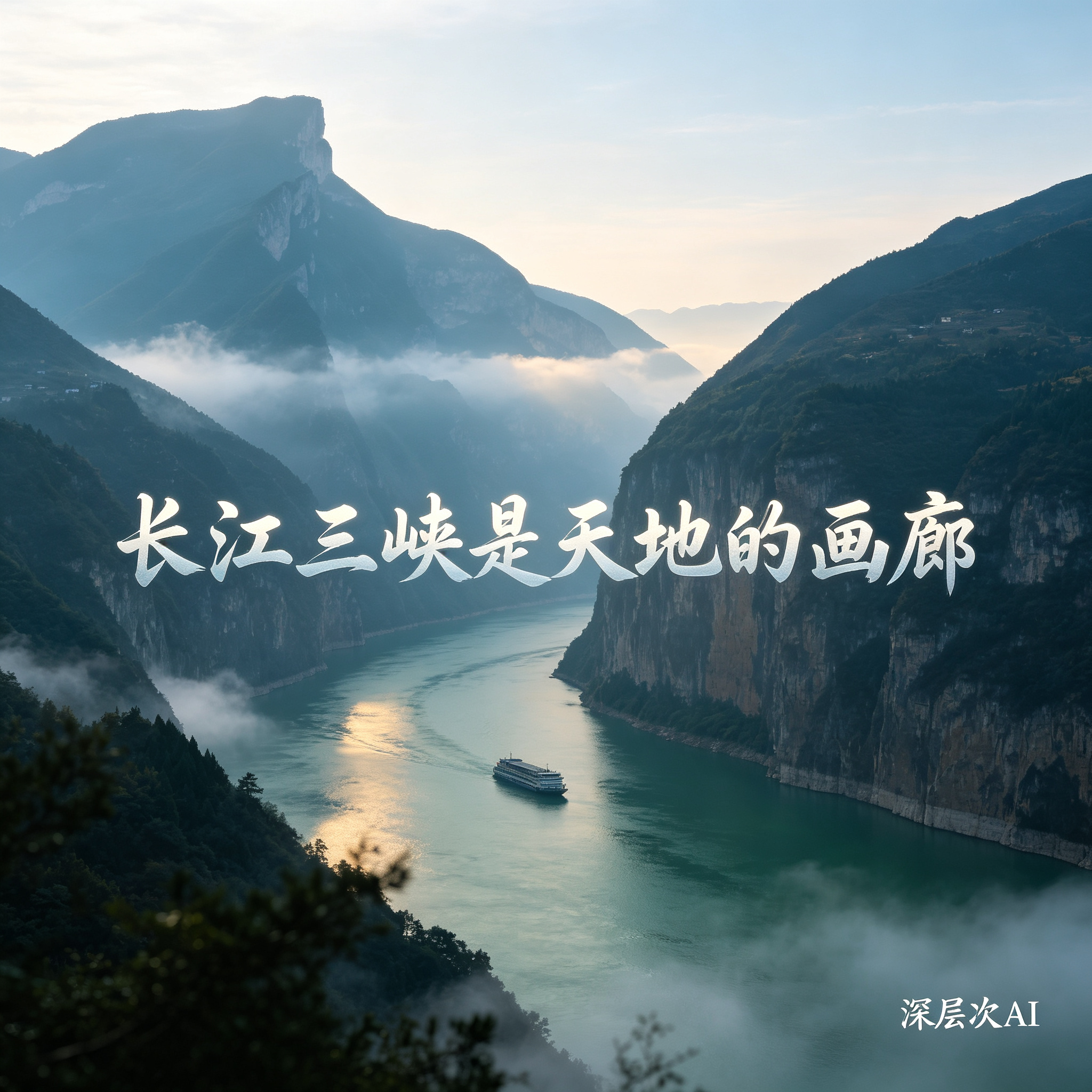长江三峡是天地的画廊